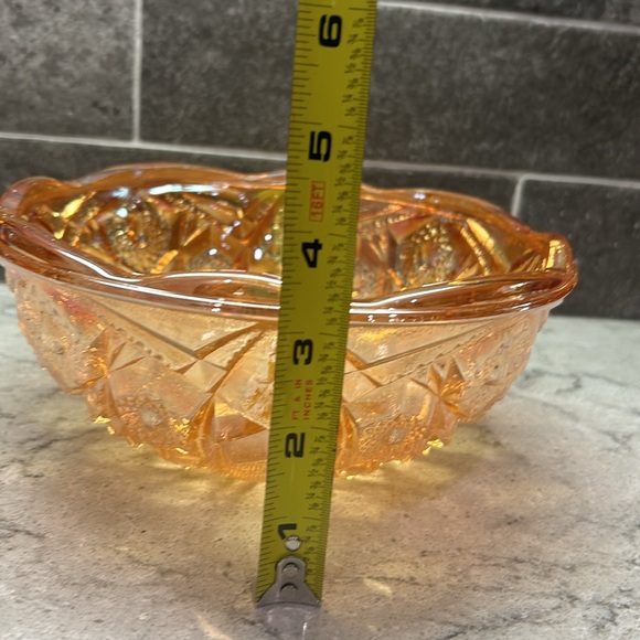 Vintage Carnival Glass Bowl - Picture 2 of 12